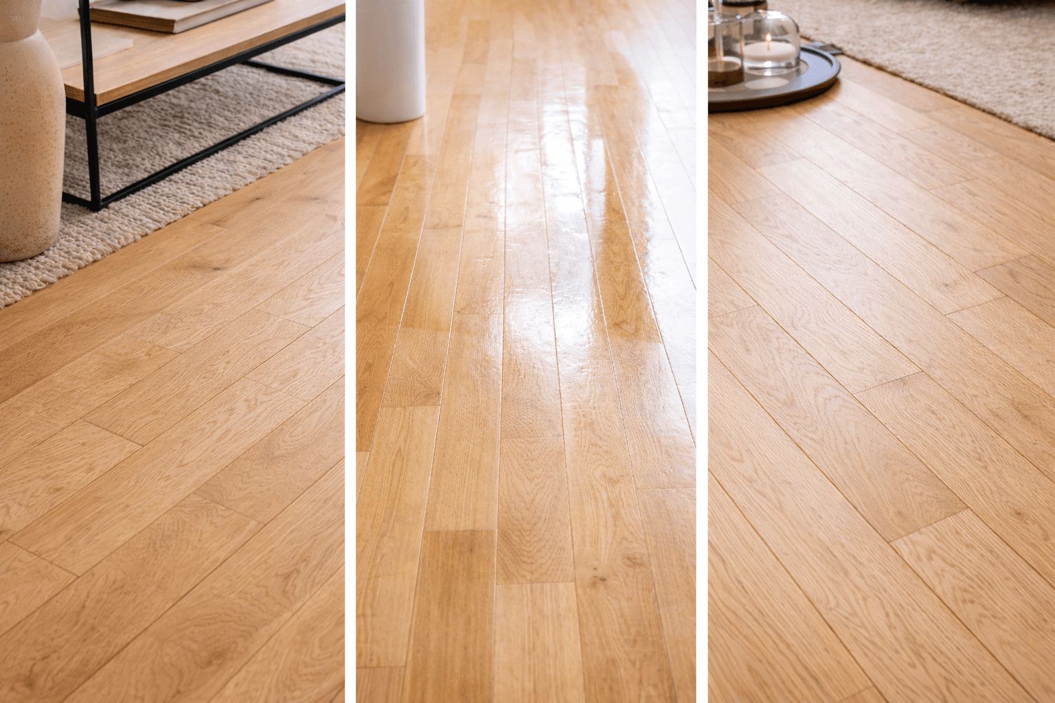 Jämförelse mellan olja, vax och hårdvax på trägolv